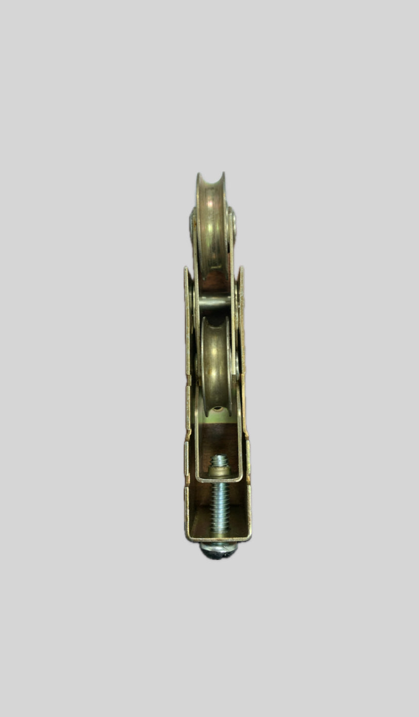 Roulette tandem pour porte patio