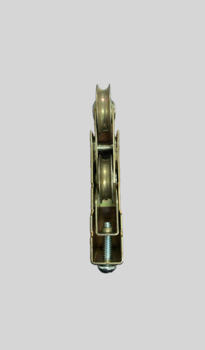 Roulette tandem pour porte patio