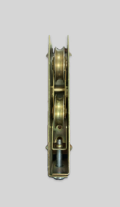 Roulette tandem pour porte patio