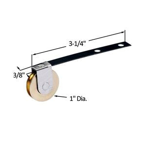 Roulette pour porte moustiquaire 1″