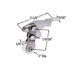 Roulette pour porte moustiquaire 1″