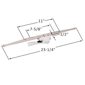 Opérateur à levier (A=1/2″) blanc main régulière